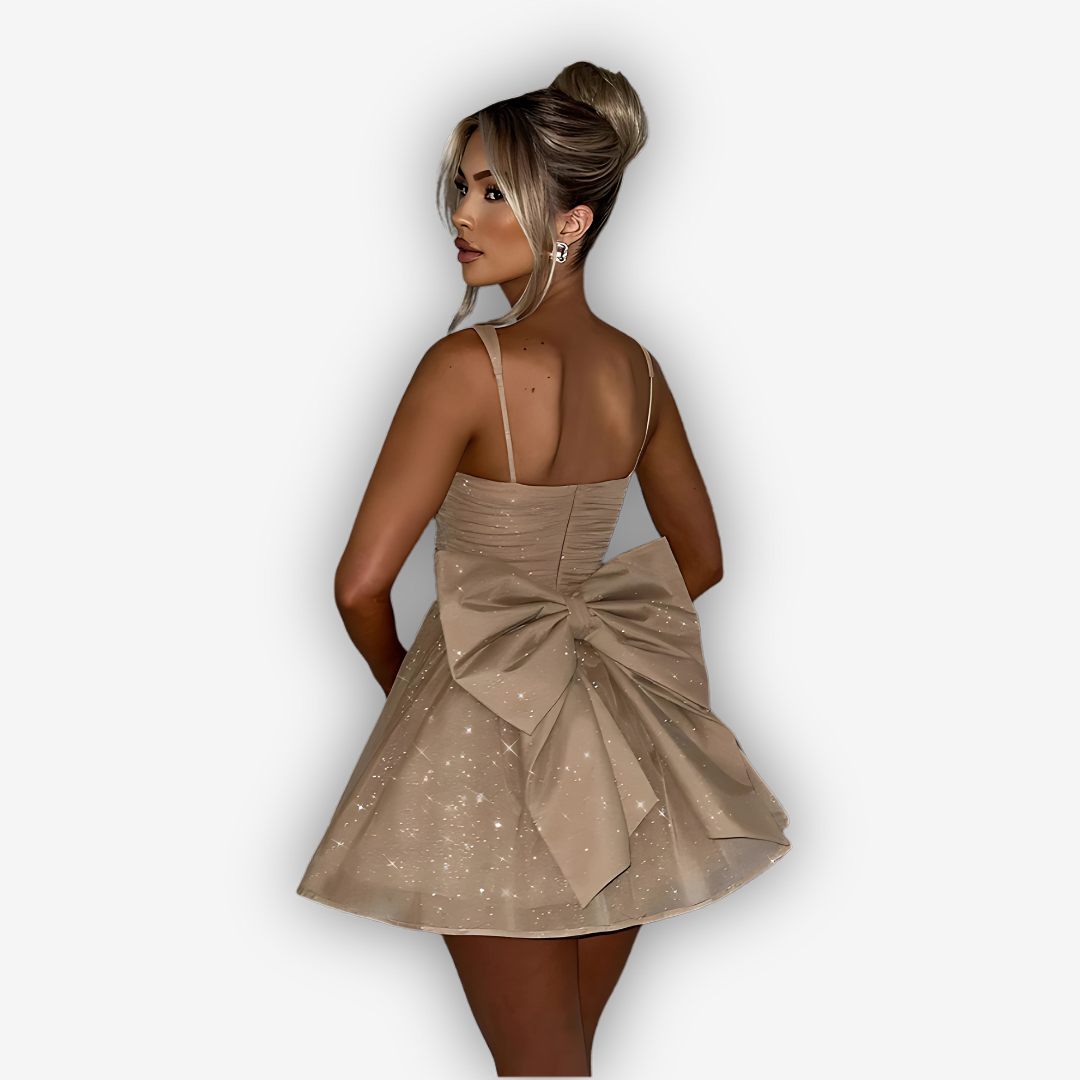 Bella Bow-Back Mini Dress