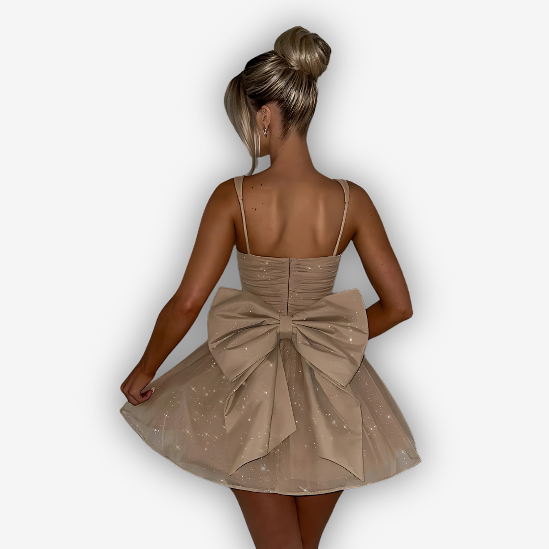 Bella Bow-Back Mini Dress