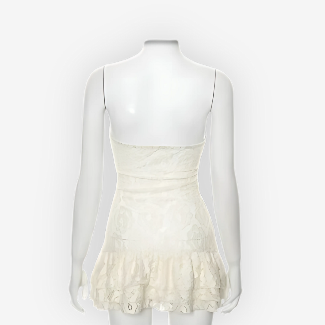 Celina Lace Strapless Mini Dress