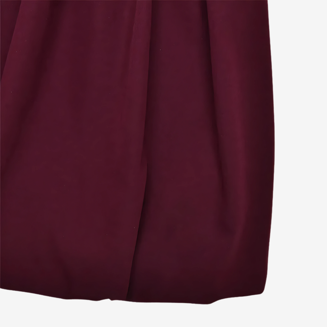 Ruby Patchwork Mini Dress – High-Waist A-Line Chic