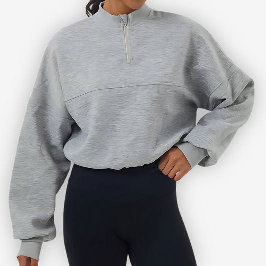 Sky Oversized Quarter-Zip Jumper