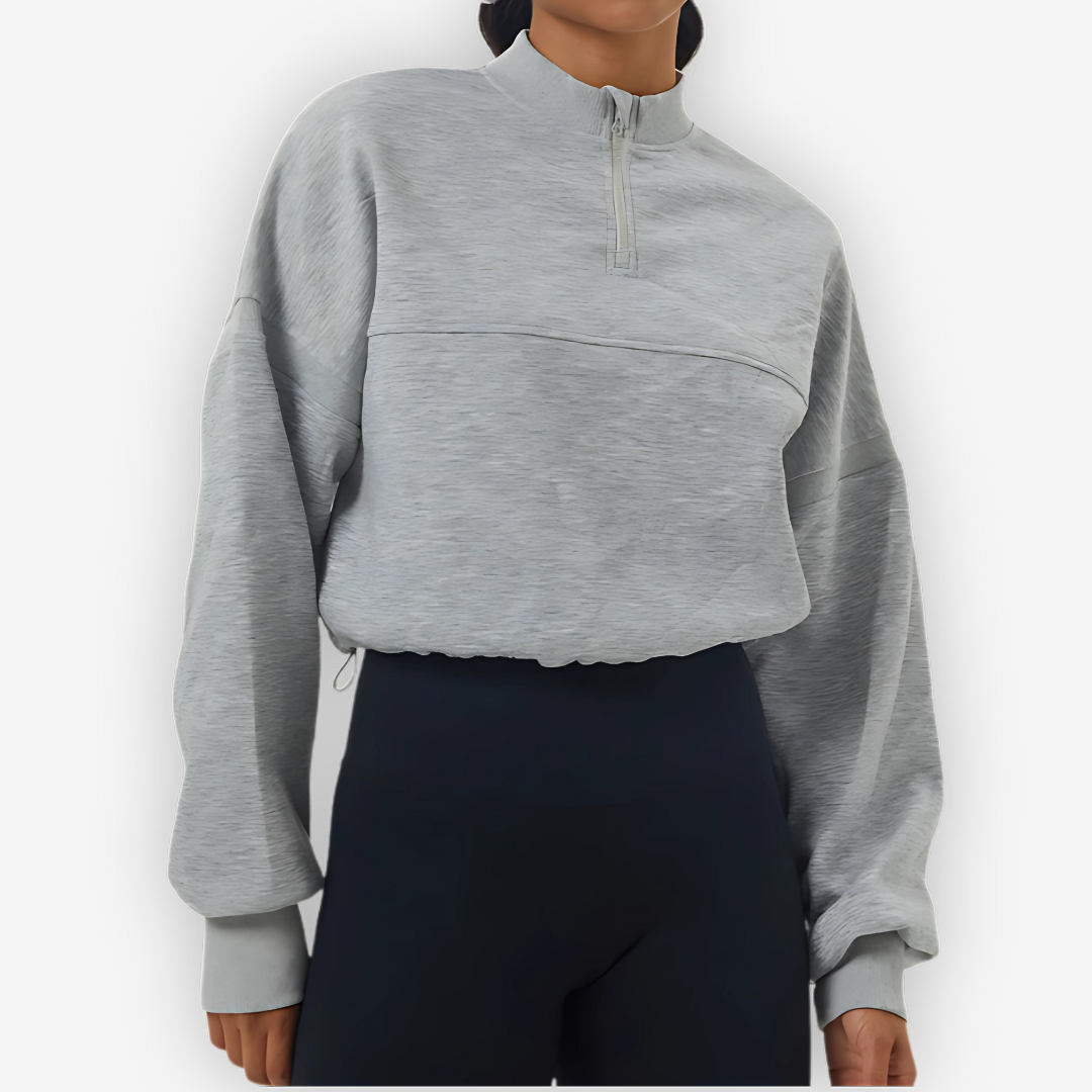 Sky Oversized Quarter-Zip Jumper