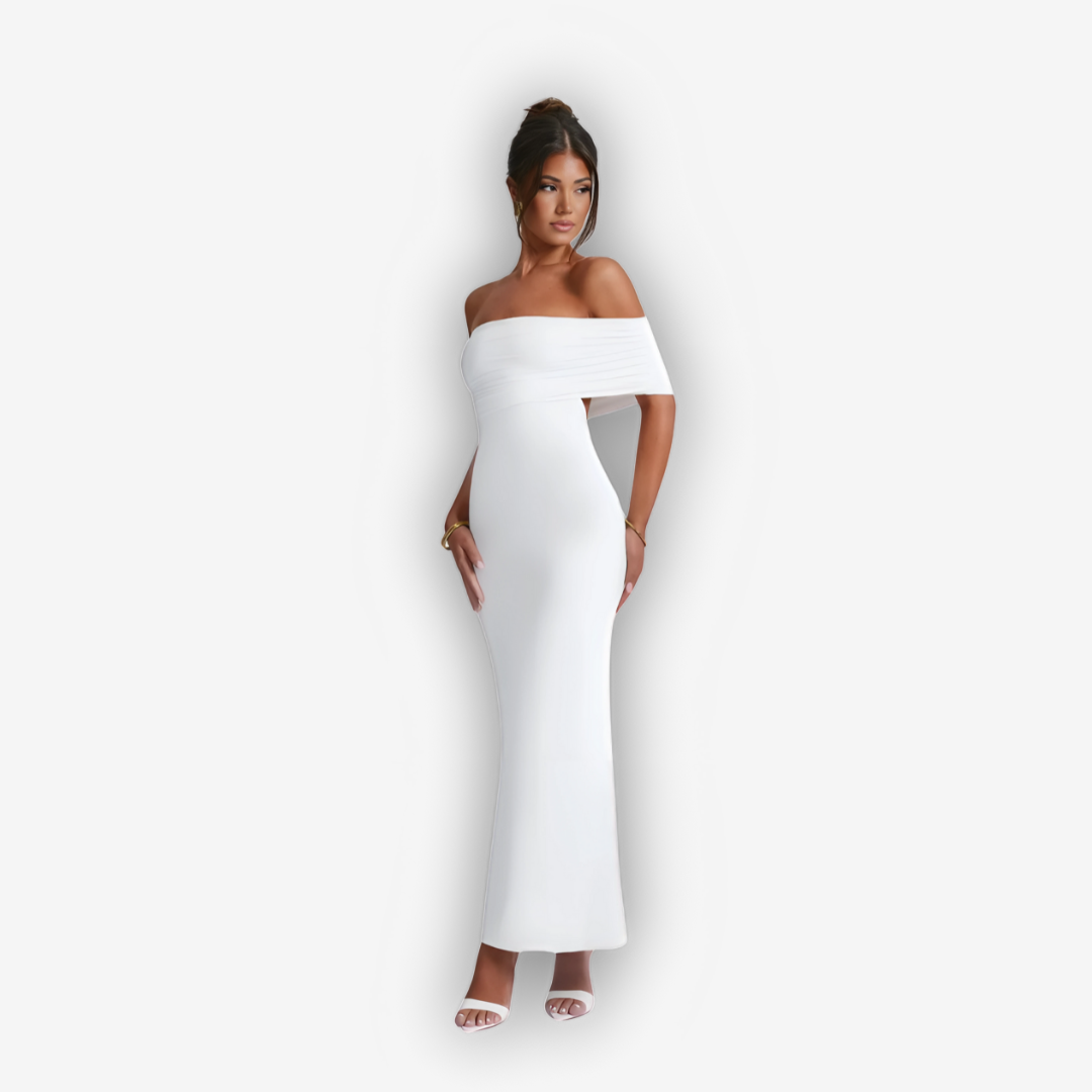 Celeste Backless Maxi Dress – Strapless Bodycon Glamour