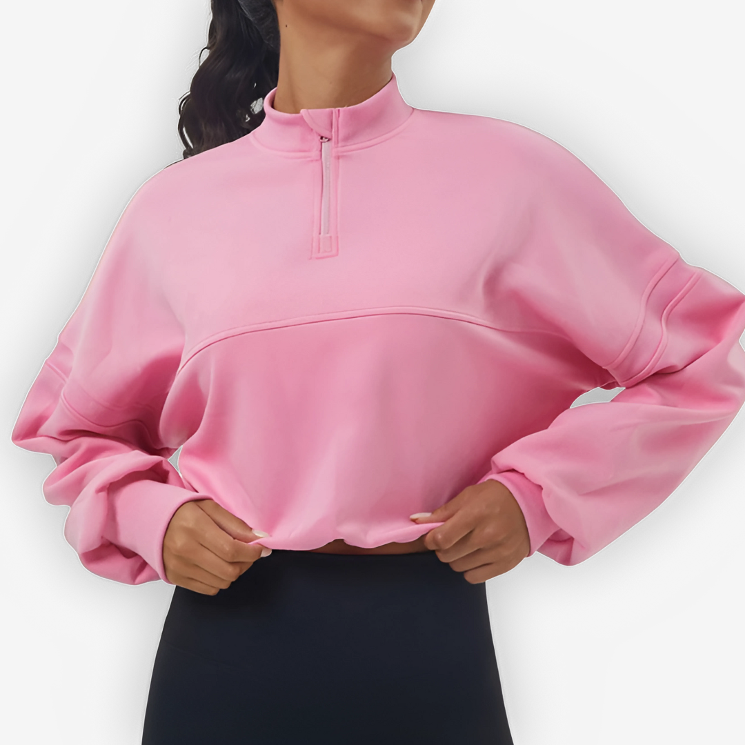 Sky Oversized Quarter-Zip Jumper