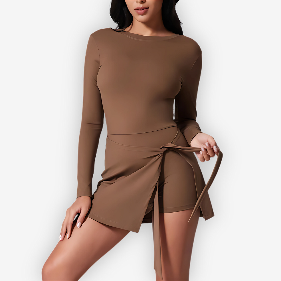 Aria High-Neck Tennis Dress