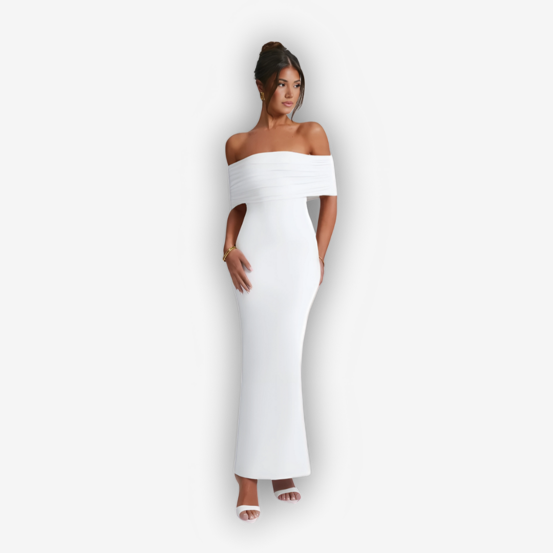 Celeste Backless Maxi Dress – Strapless Bodycon Glamour