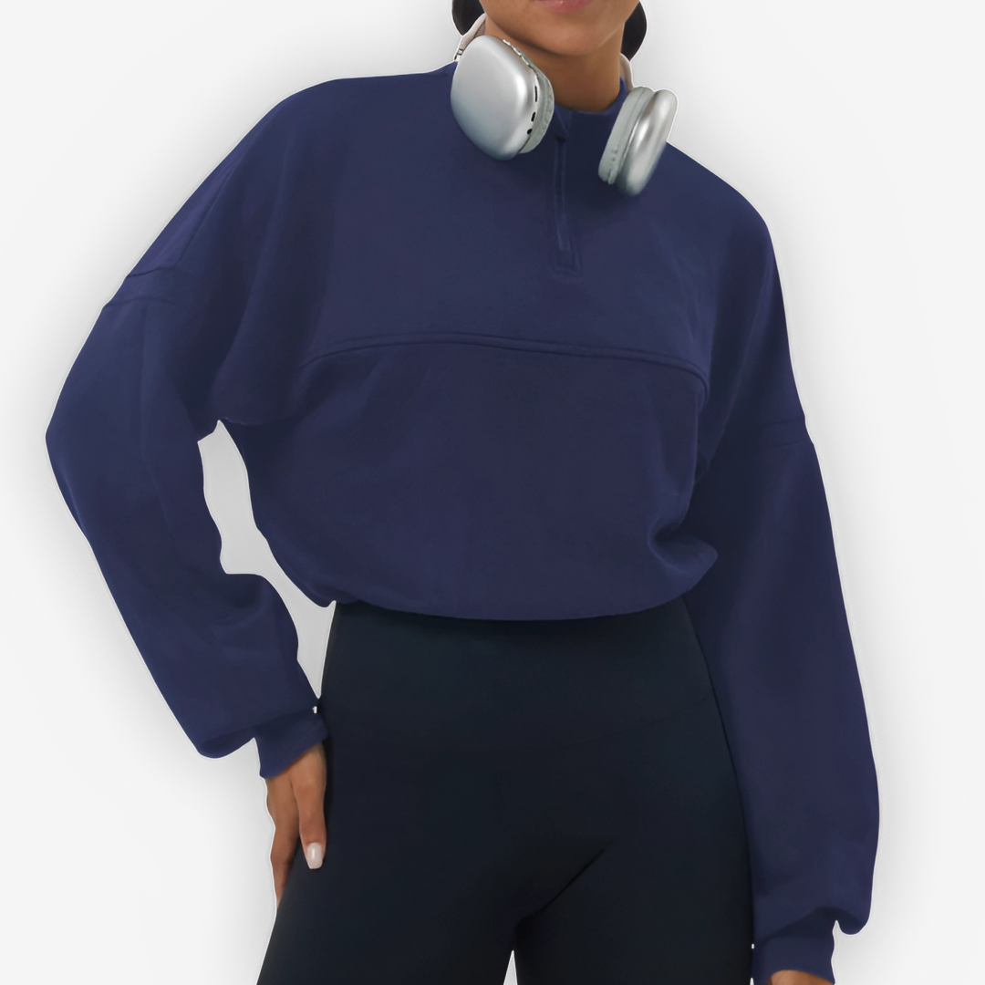 Sky Oversized Quarter-Zip Jumper