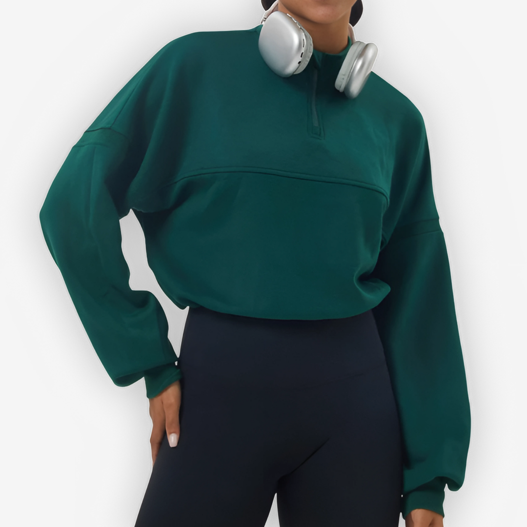 Sky Oversized Quarter-Zip Jumper